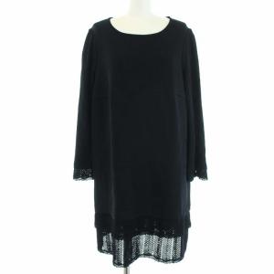 20SS ニットワンピース 44 ブラック