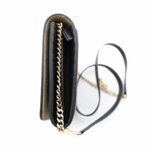 JIMMY CHOO ウォレットバッグ 星スタッズ チェーン レザー 黒