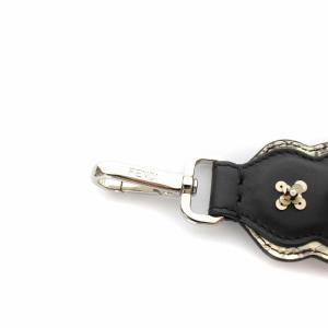 FENDI ショルダーストラップ レザー フェイクパール ブラック