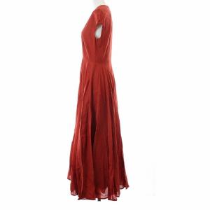 MARIHA ユナイテッドアローズ取扱 春の月のドレス Vネック 38 レッド