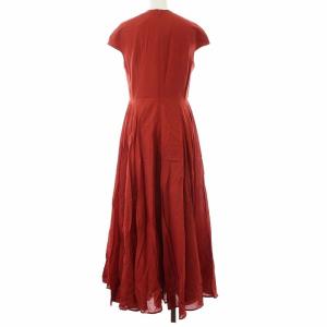 MARIHA ユナイテッドアローズ取扱 春の月のドレス Vネック 38 レッド