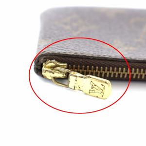 LOUIS VUITTON M62650 ポシェットクレ モノグラム コインケース 財布 ブラウン