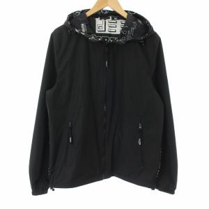 KENZO リバーシブル総柄ロゴマウンテンパーカー M ブラック