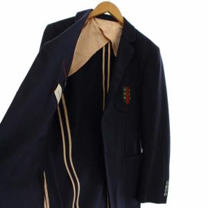 GUCCI テーラードジャケット エンブレム シングル 2B 背抜き センターベント 406583 M
