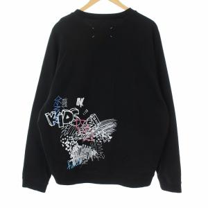 Martin Margiela 10 メゾンマルジェラ 20年製 グラフィティ スウェット ロゴ プリント 44 ブラック