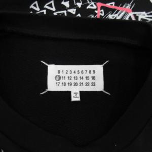 Martin Margiela 10 メゾンマルジェラ 20年製 グラフィティ スウェット ロゴ プリント 44 ブラック
