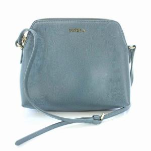 ボエム ショルダーバッグ レザー ライトブルー