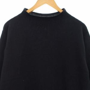 MARGARET HOWELL 20AW ニット ボトルネック ハイネック 長袖 M ネイビー