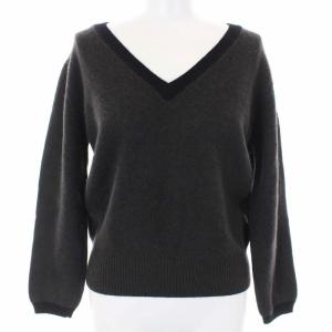 18AW コントラストVネックジャンパー CONTRAST V NECK JUMPER ニット セーター 長袖 ハイゲージ