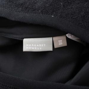 MARGARET HOWELL 18AW スカート ロング ミモレ フレア ウール 3 L ブラック