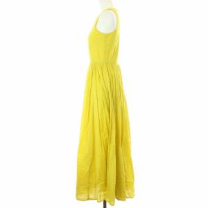 MARIHA LADY MIXI ワンピース ノースリーブ 34 S イエロー