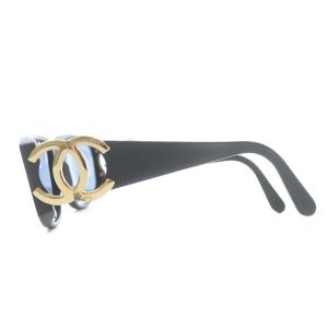 CHANEL サングラス ココマーク スクエア セルフレーム ブラック ゴールド 02461 90405 D OH