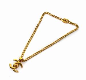 CHANEL 96P ヴィンテージ ココマーク ターンロック ネックレス ゴールド