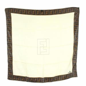 スカーフ ズッカ柄 シルク100％ ベージュ