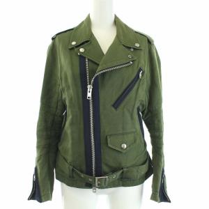 13SS ライダースジャケット 2 カーキ