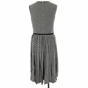 EPOCA 18SS 総柄ノースリーブニットワンピース 38 ブラック