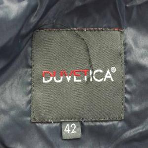 DUVETICA ダウンジャケット フード ファー 42 ネイビー