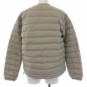 DANTON インナーダウンジャケット クルーネック ナイロン 36 S ベージュ JD-8748