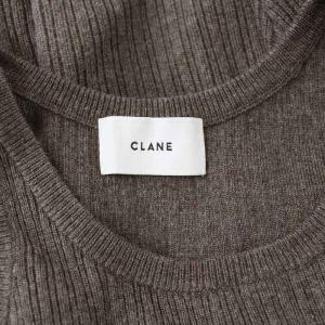 CLANE 21AW CACHE COEUR LAYER KNIT TOPS ニット 長袖 ワンショルダー