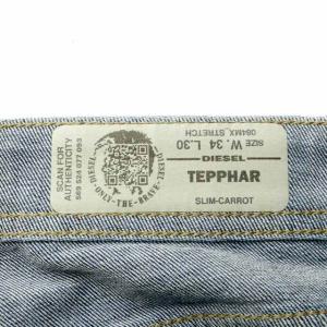 DIESEL TEPPHAR デニムパンツ ダメージ加工 インディゴ