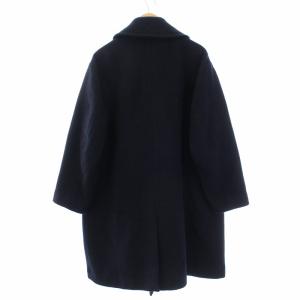 FREAK'S STORE BISHUウール ダブル コート チェスター ロング オーバーサイズ M ネイビー