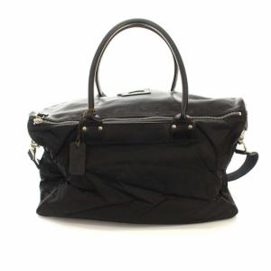 Felisi 1713 ボストンバッグ 2way ナイロン レザー  ブラック
