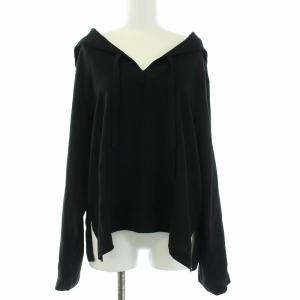 H DOUBLE CLOTH PARKA プルオーバー パーカー 長袖 ブラック