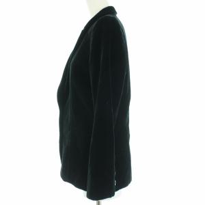 Christian Dior ヴィンテージ テーラードジャケット ベロア 肩パット入 S ブラック
