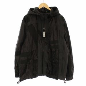 J-EDWARD JACKET フード 切替 ナイロン 裏地メッシュ M ブラック