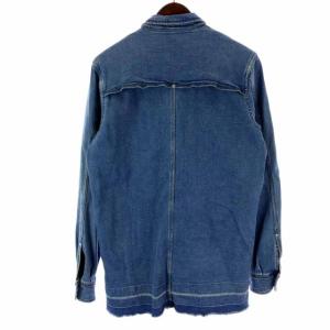 DIESEL デニムジャケット ジップアップ S インディゴ 青 ブルー