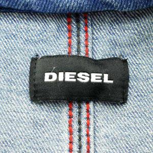 DIESEL デニムジャケット ジップアップ S インディゴ 青 ブルー