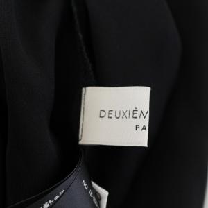 Deuxieme Classe シルクサテンドロストPT パンツ スラックス 38 M ブラック