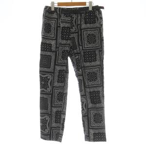21SS クライミングパンツ ベルト ペイズリー柄 コットン S ブラック ホワイト