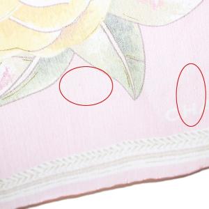 CHANEL スカーフ 花柄 シルク ピンク
