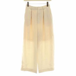 ワイドパンツ ストレートパンツ ロング M ホワイト