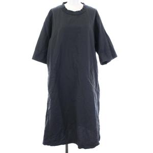 20SS DRY COTTON LINEN ワンピース 1 チャコールグレー