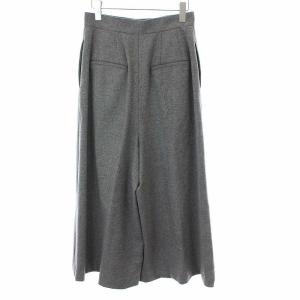 ENFOLD 18AW ラムウール ワイド トラウザー パンツ 38 グレー