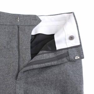 ENFOLD 18AW ラムウール ワイド トラウザー パンツ 38 グレー