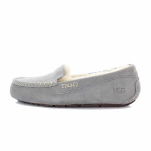 UGG australia 1106878 ANSLEY モカシン ムートン シューズ US8 グレー