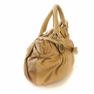 CELINE ピロー ハンドバッグ ショルダー 2way レザー 鞄 ベージュ