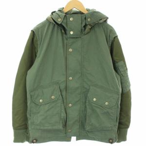 DIESEL W-DUFF JACKET 中綿ジャケット 裏地キルティング S カーキ