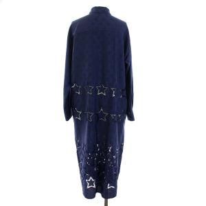 Diagram GRACE CONTINENTAL 21SS シャツワンピース スター刺繍 36 ネイビー