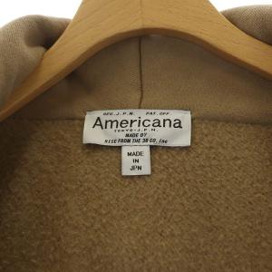 AMERICANA ドゥーズィエムクラス HOODIE GOWN コート ロング丈 コットン ブラウン ベージュ