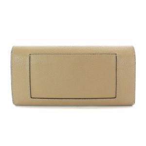 CELINE ラージフラップ マルチファンクション 長財布 二つ折り レザー ベージュ