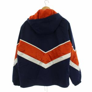 GUCCI 中綿ジャケット 44 ネイビー オレンジ