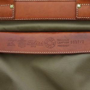 Felisi ビジネスバッグ ブリーフケース トートバッグ ナイロン レザー カーキ ブラウン 8637/2