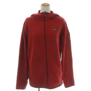 2000年製 ベターセーターフーディー パーカー フリース ジップアップ 長袖 L レッド ボルドー 25537F0
