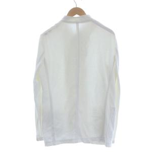 ARMANI COLLEZIONI ジャケット バンドカラー リネン混 XL 白