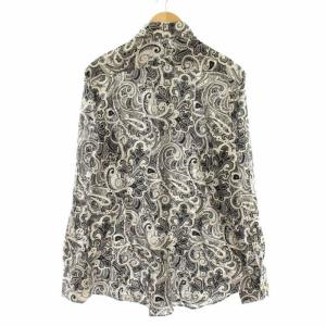 ETRO ペイズリー柄長袖シャツ 42 ブラック
