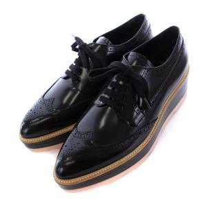ウイングチップ オックスフォードシューズ ドレスシューズ レースアップ 厚底 ポインテッドトゥ 41 28.0cm 大きいサイズ